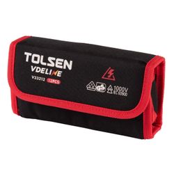 TOLSEN (TTV33212) Набор отвертка со сменными вставками диэлектрическими, 12 предметов