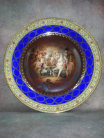 Тарелка. Фарфор. Солдат. Наполеон Бонапарт Битва при Аустерлице. Carlsbad. Чехословакия