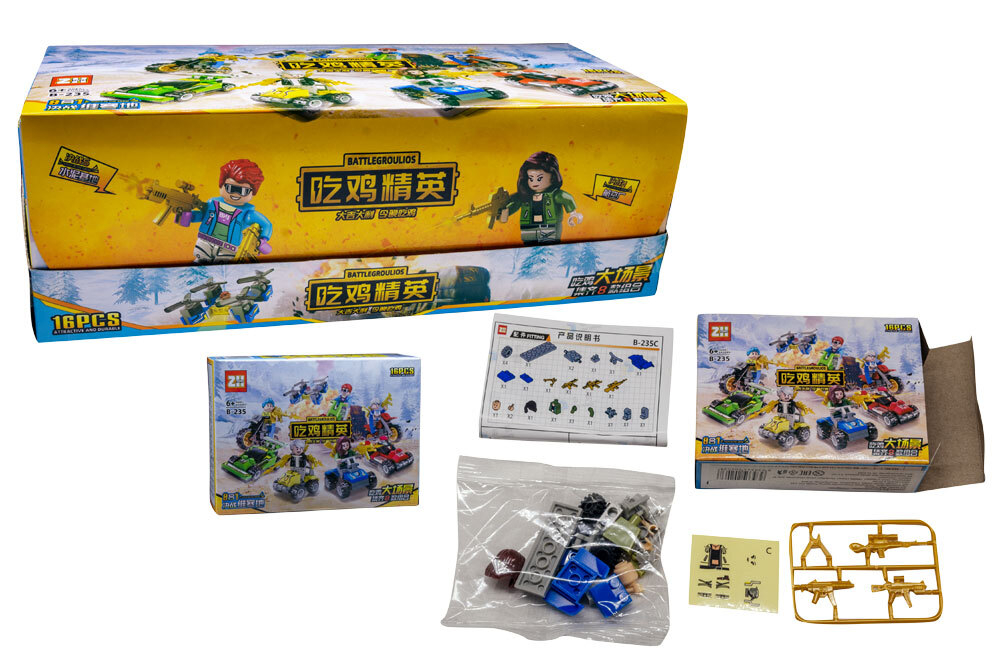 Игрушка для конструирования "ГОНЩИКИ" 20*16шт