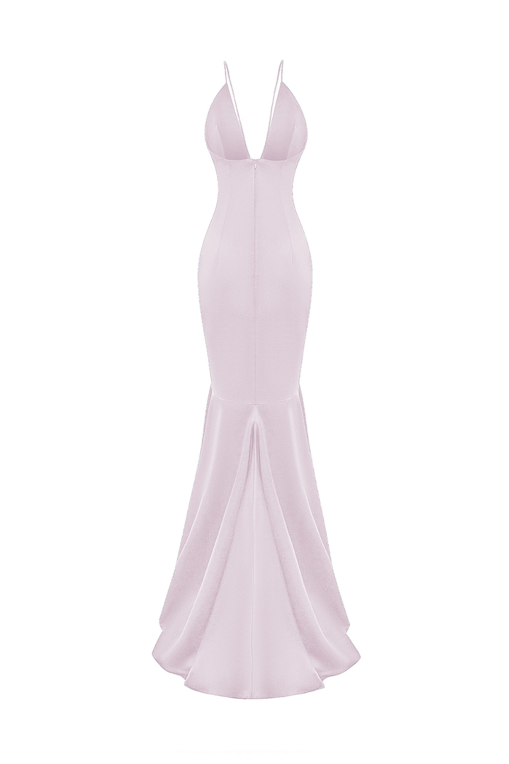 Атласное платье макси