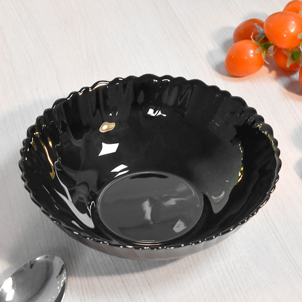 Миска суповая 18см Black волна