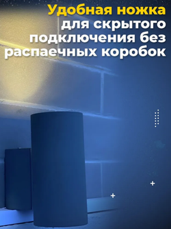 Уличный 1-лучевой фасадный архитектурный светильник 6W