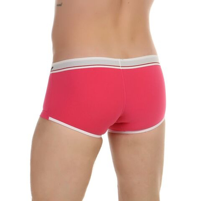 Ярко-розовые трусы-хипсы с контрастной резинкой и надписью Movere (Размер: XL) (Цвет: ярко-розовый)