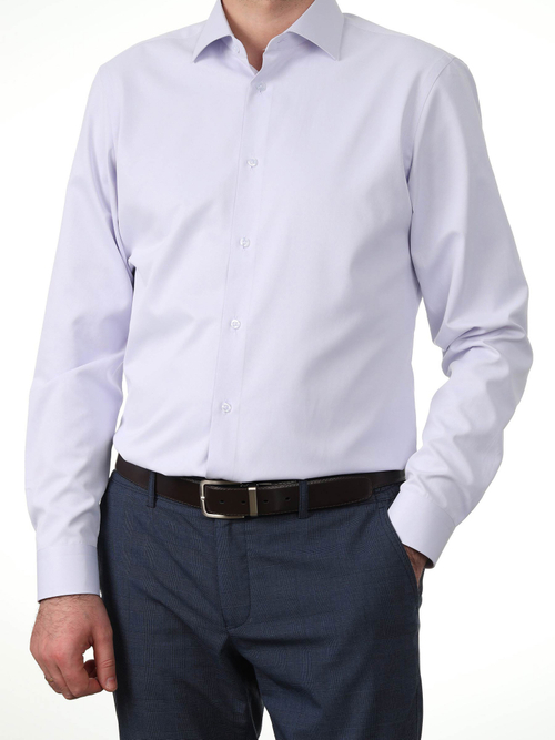 Сорочка мужская ELITA длинный рукав, цвет бледно-сиреневый, хлопок/пэ 59011 16