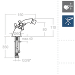 Смеситель для биде GAUDI 3103C