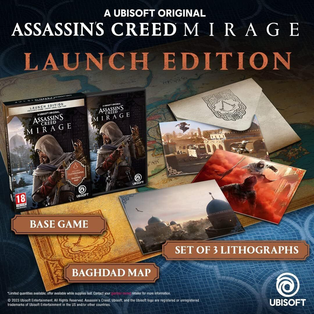Игра Assassin’s Creed Mirage Launch Edition (Русские субтитры) для PlayStation 4