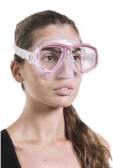 Набор для снорклинга Cressi Perla Box (Маска Perla + Трубка Mexico + Бокс) розовый