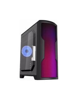 Корпус для компьютера Gamemax G562 Matrix ATX case, black, w / o PSU, w / 1xUSB3.0+2xUSB2.0, w / 1x12cm 32xLeds Blue LED rear fan