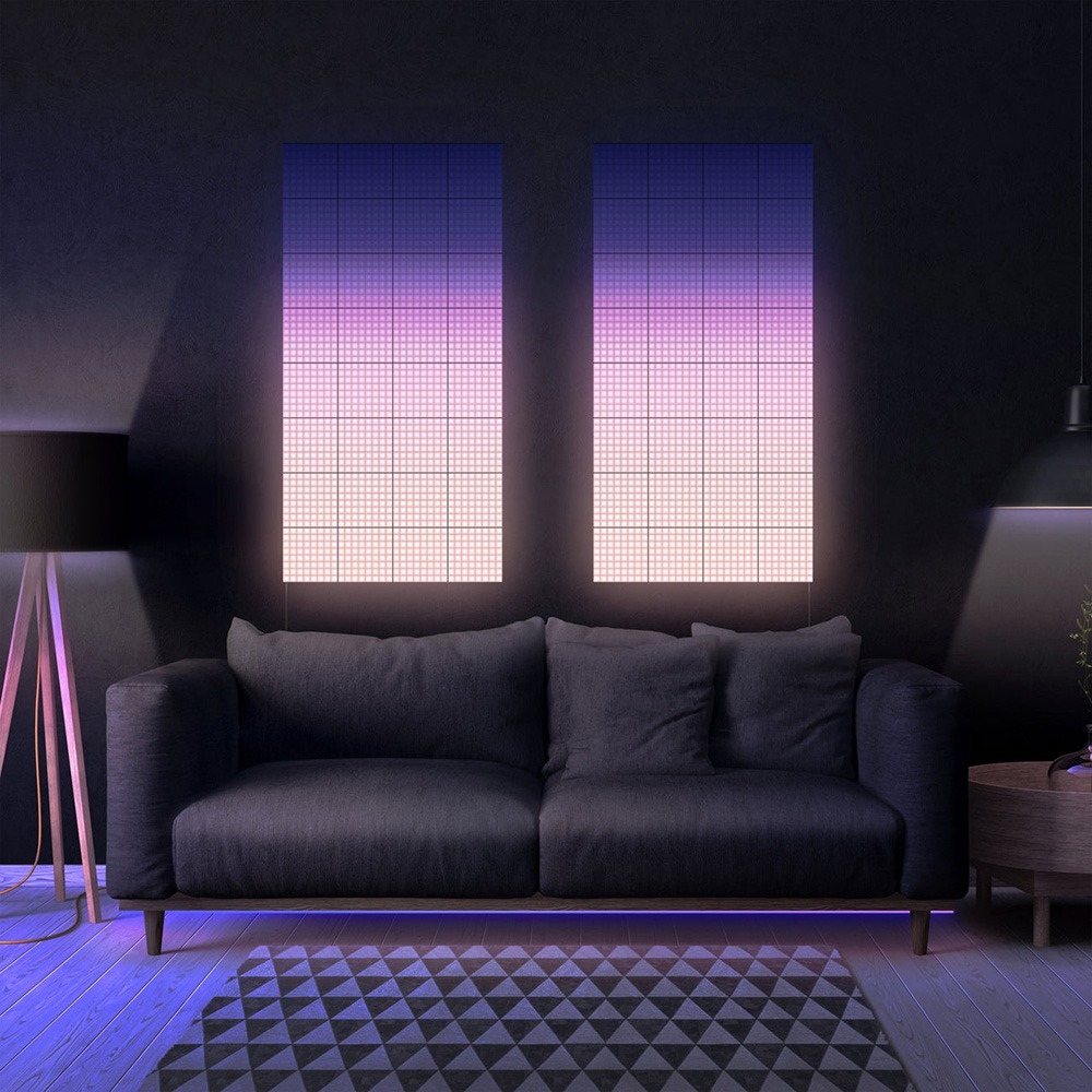 Панели со светодиодной подсветкой Twinkly Squares RGB + BT + Wi-Fi,  3 шт.  (16x16см)