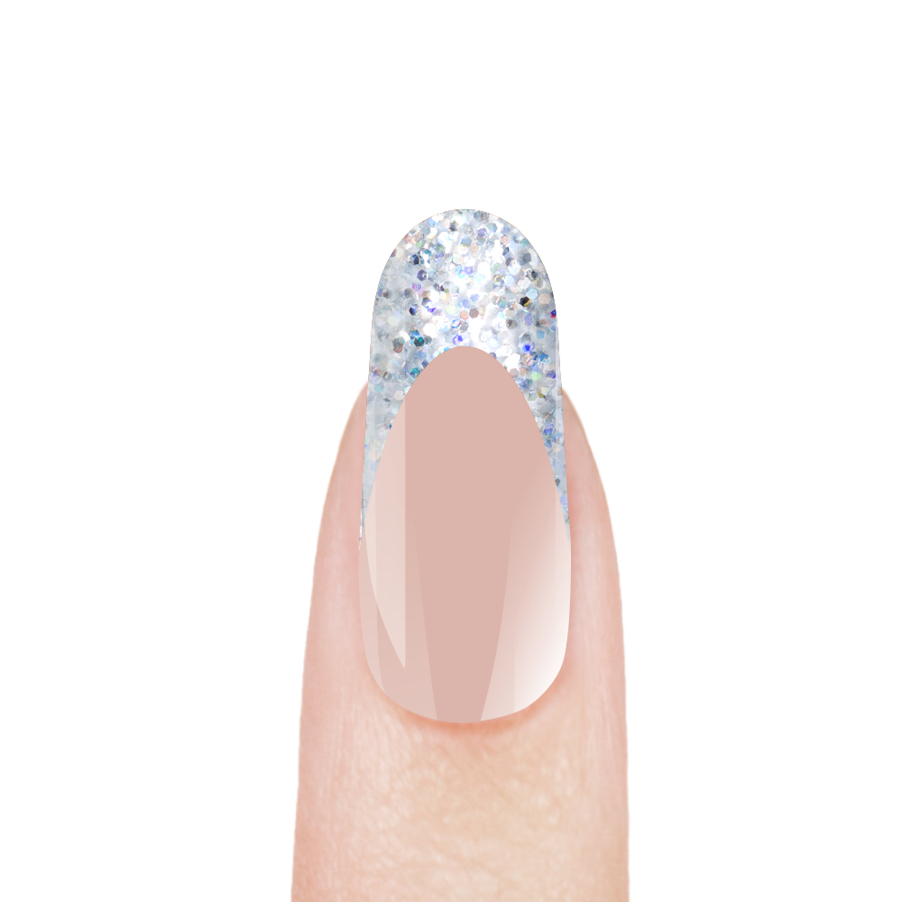 Nail Club Акригель AGL-05 Diamond Серебряный с блёстками 15 мл