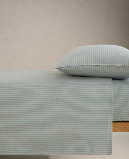 ZARA HOME ДЕТСКИЙ ПОДОДЕЯЛЬНИК В ПОЛОСКУ, СИНИЙ