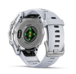Умные часы Garmin Fenix 8, 43 мм, AMOLED, Silver with White Stone silicone band