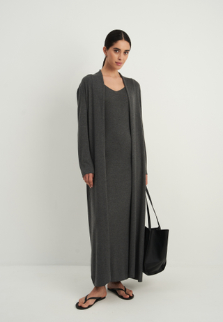 Кардиган NARINA, серый меланж