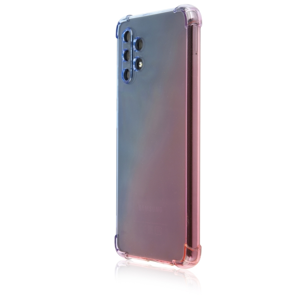 Чехол ROSCO для Samsung Galaxy A32 оптом (арт. SS-A32-HARD-TPU-DARKBLUE-PINK)
