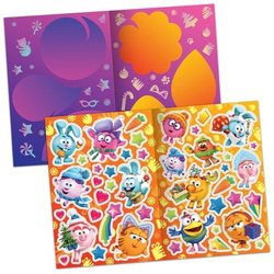 Многоразовые наклейки Смешарики