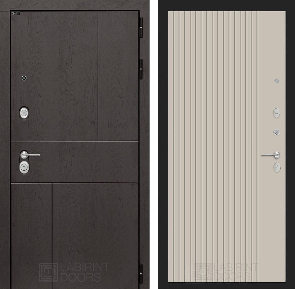 Входная дверь Лабиринт УРБАН - 29 Капучино