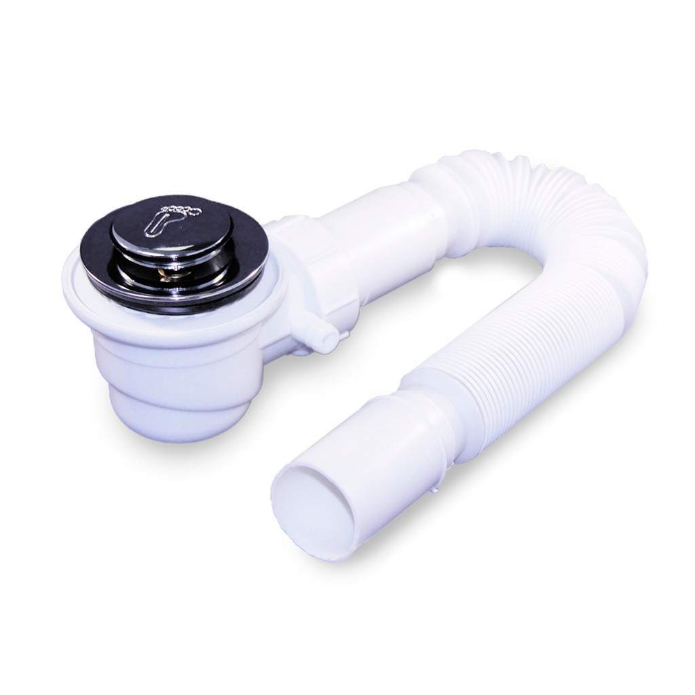 Сифон для душевой кабины с высоким поддоном, под парогенератор (слив Ø 46-56 мм, гофра Ø 50 мм) DC 2013