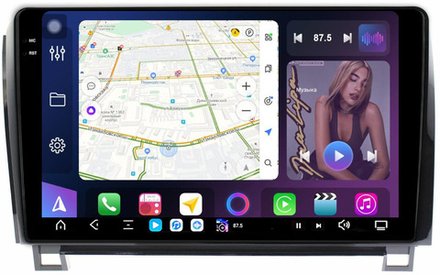 Магнитола для Toyota Tundra XK50 2007-2013, Sequoia XK60 2007-2022 - FarCar GX790M монитор 10.36" 2K QLED на Android 14, TS20, 6+128Гб, CarPlay, 4G SIM-слот
