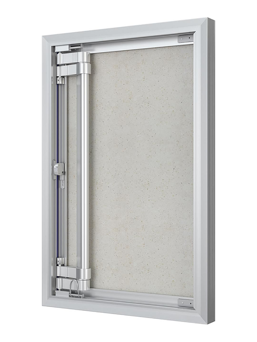 Люк ревизионный D Ceramo Optimum 400х600 скрыт.монтаж петля алюминий EVECS