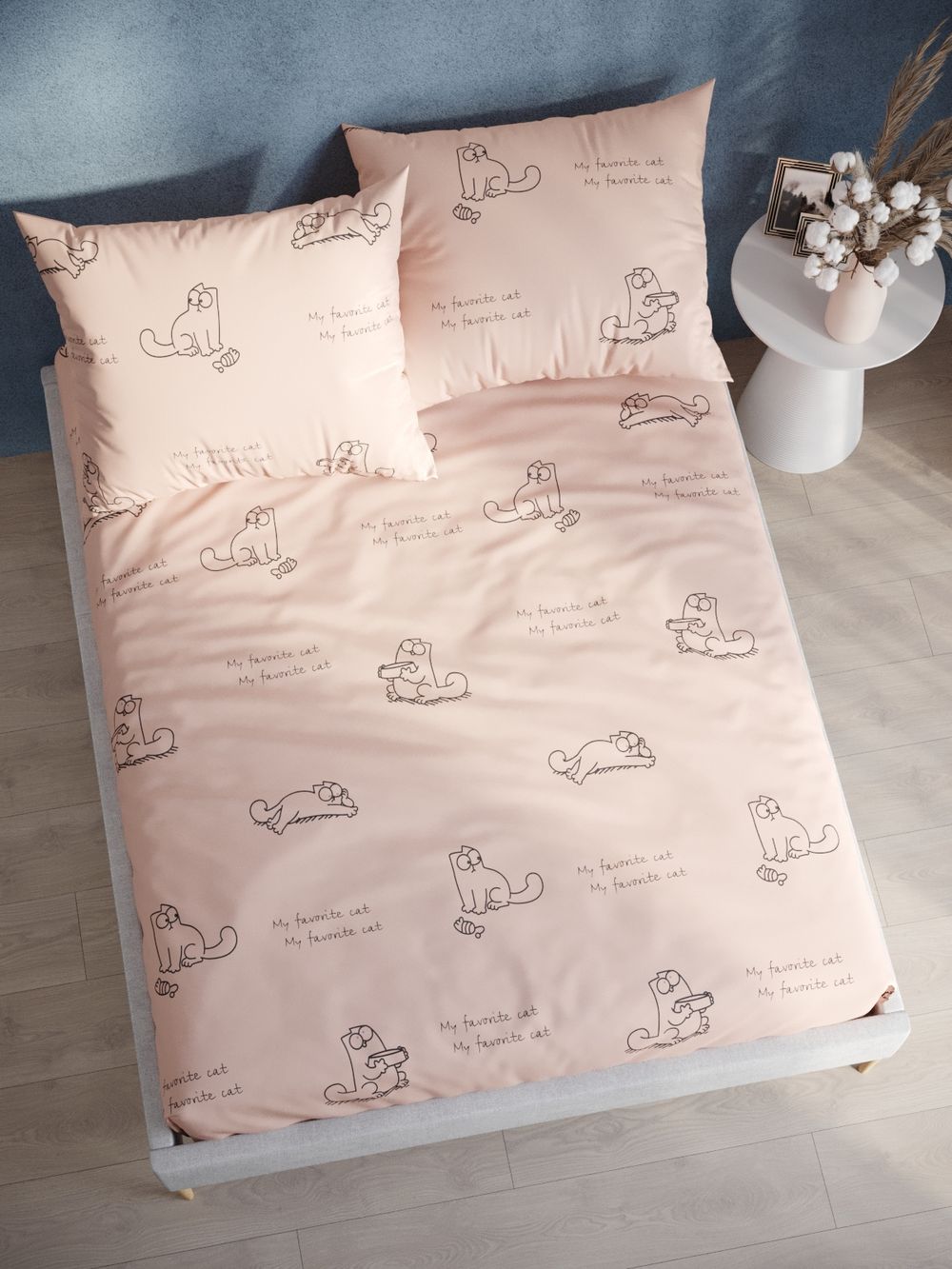 Постельное белье перкаль Сказка "Каприче" евро Наволочка 50х70 см 2 шт Простынь 240x215 см Пододеяльник 200x215 см