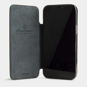 Чехол Benoit для iPhone 12 Pro Max из кожи теленка зеленого цвета