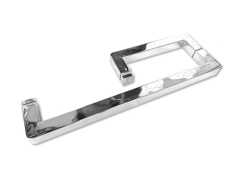 Ручка для стекла полотенцедержатель 400х200х25х25 мм, полированная