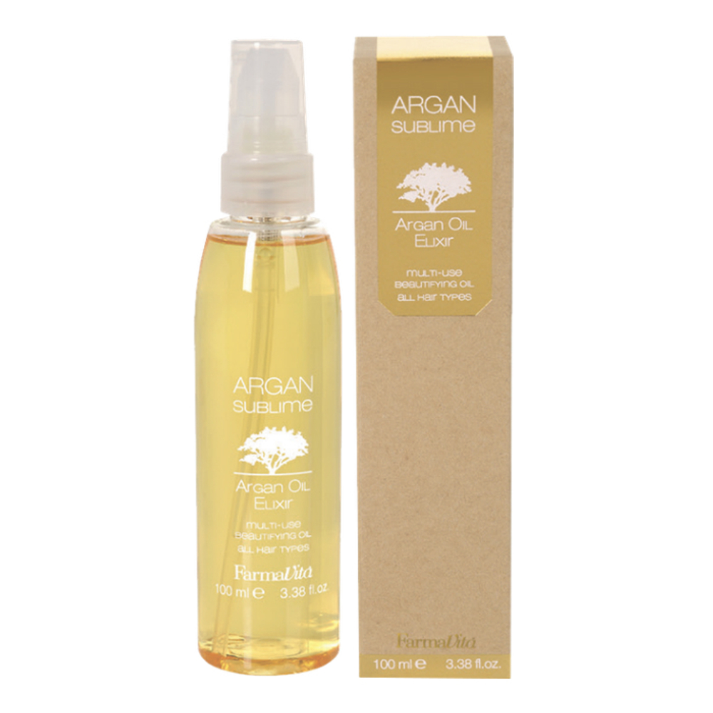 ARGAN OIL ELIXIR Эликсир-масло для волос с арган. маслом 100мл farmavita