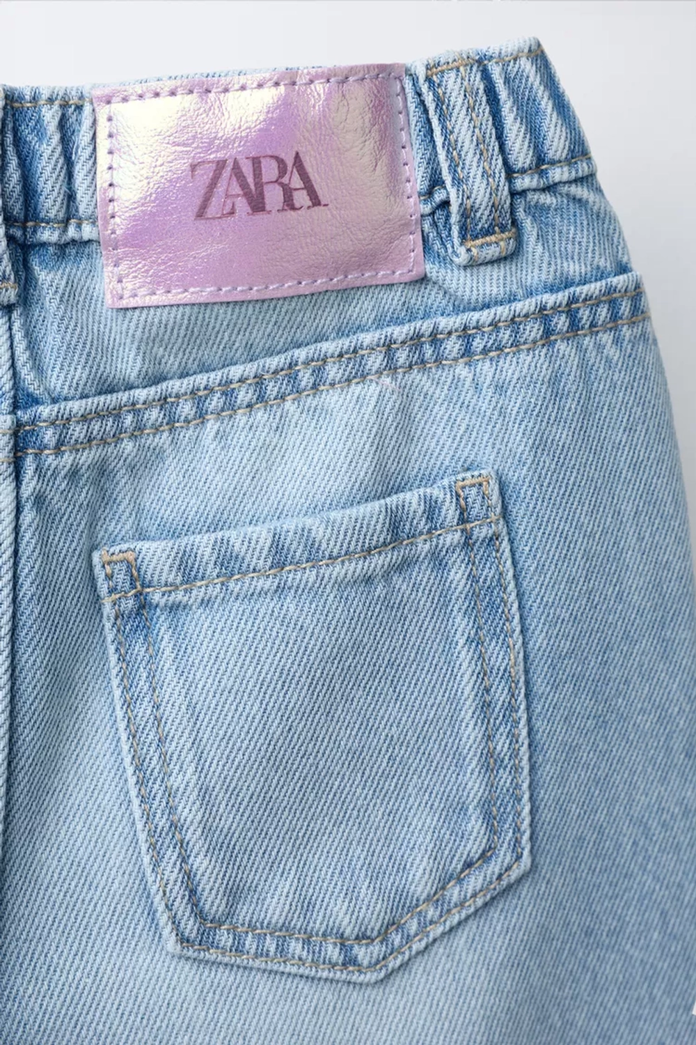 ZARA ДЖИНСЫ WIDE LEG, ГОЛУБОЙ