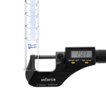 Цилиндр мерный стеклянный с носиком, 25 мл, с шестигранным стеклянным основанием