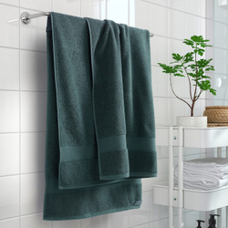 IKEA FREDRIKSJÖN  (ИКЕА ФРЕДРИКСЙÖН)  -  Полотенце банное, серо-бирюзовое, 100x150 см