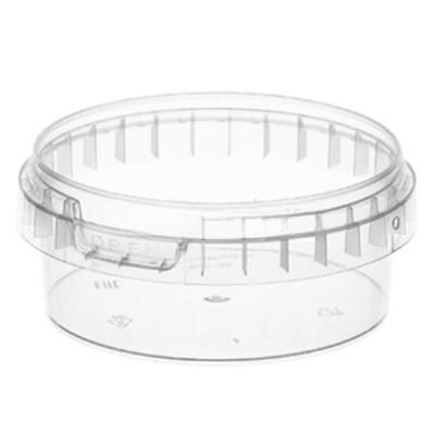 Контейнер круглый 180 мл (Н-40, D-95) упорное кольцо+конт.замок (160 шт.) ВЗЛП комплект 1207кп
