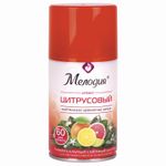 Сменный баллон 250 мл МЕЛОДИЯ "Цитрусовый", для автоматических освежителей, универсальный, 605229