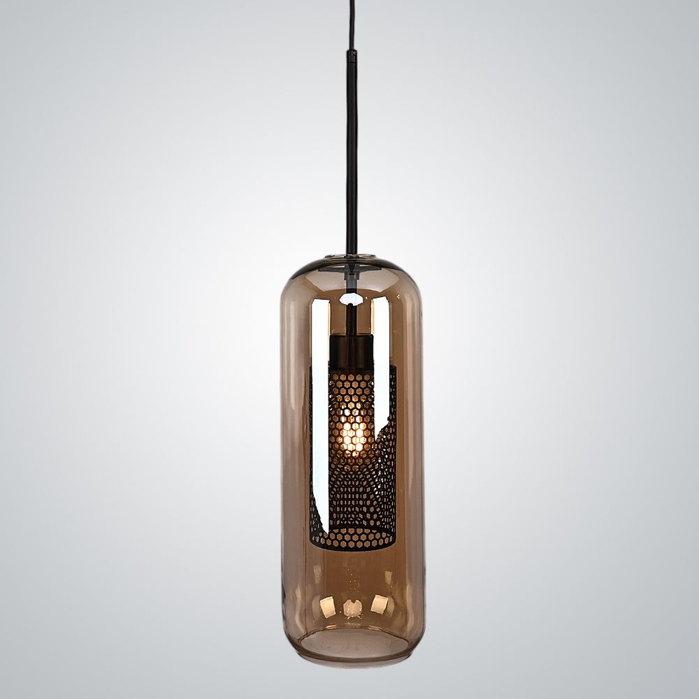 Подвесной Светильник Catch Amber Cylinder S D15 By Imperiumloft