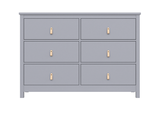 Комод Wood 6 ящиков (серый)