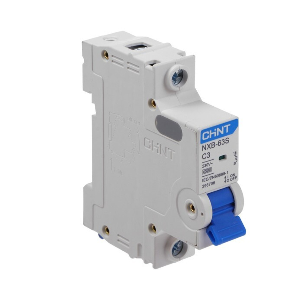 Выключатель автоматический CHINT NXB-63S, 1п, С 3 А, 4.5 кА (арт ...
