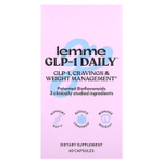 Lemme, GLP-1 Daily ™, для снижения веса, для снижения аппетита и снижения веса, 60 капсул