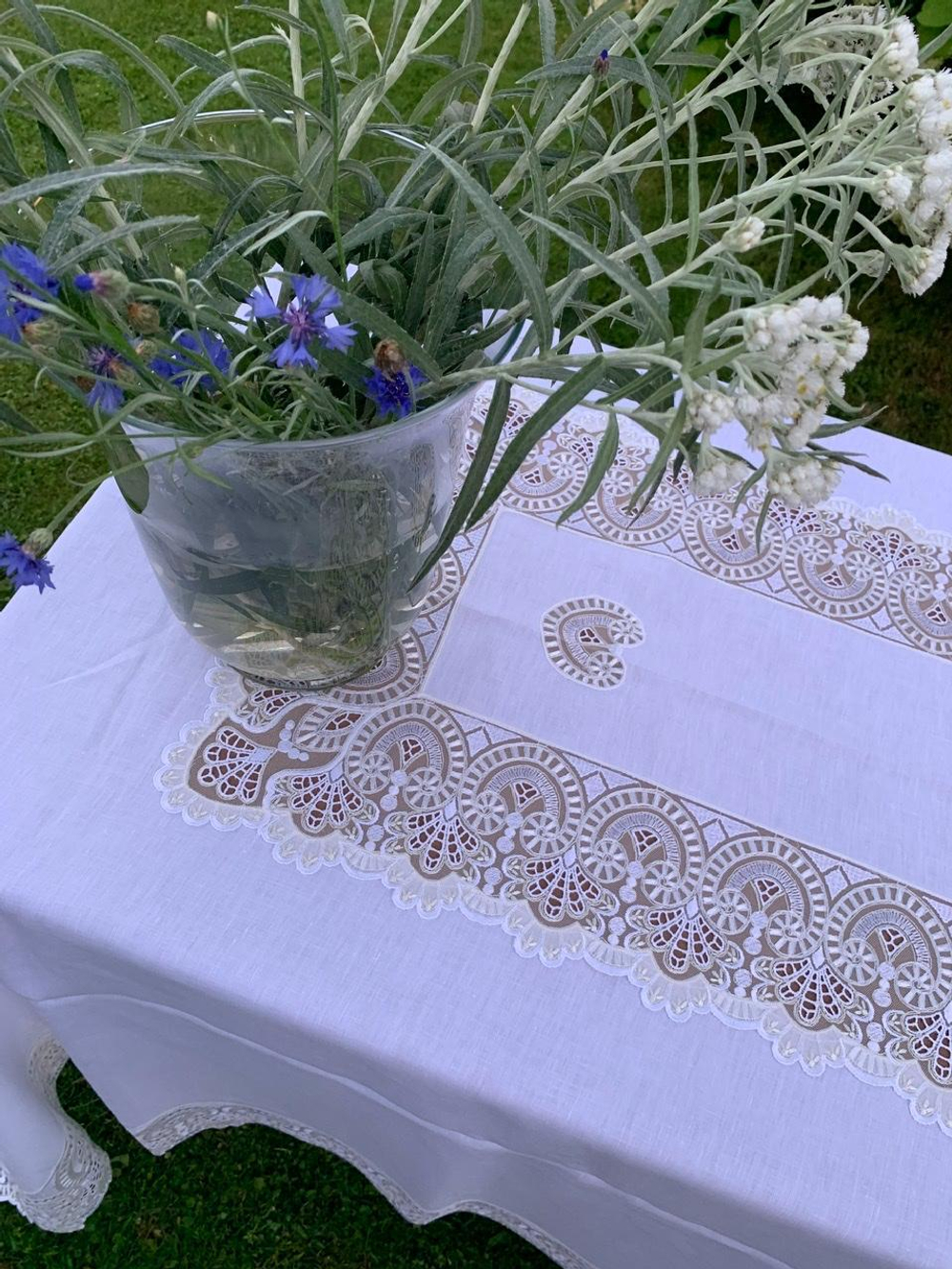 Скатерть 180x280 и 12 салфеток Palombella Esmeralda Elite