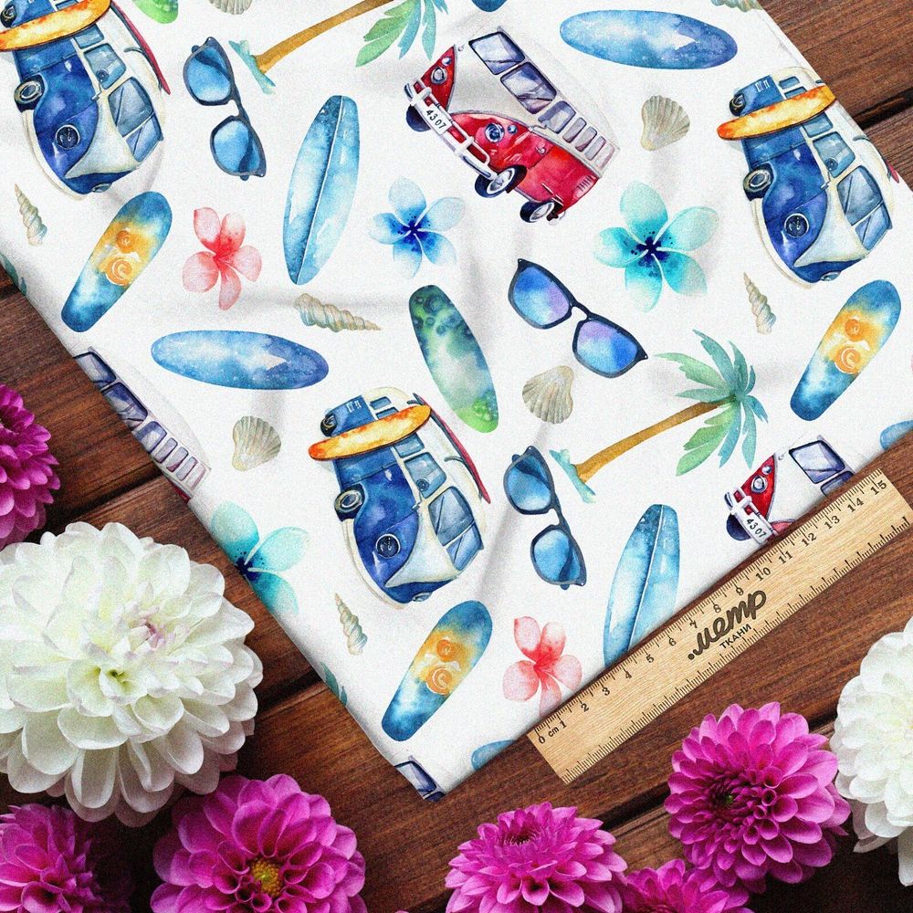 Ткань мембрана автобусы на пляже