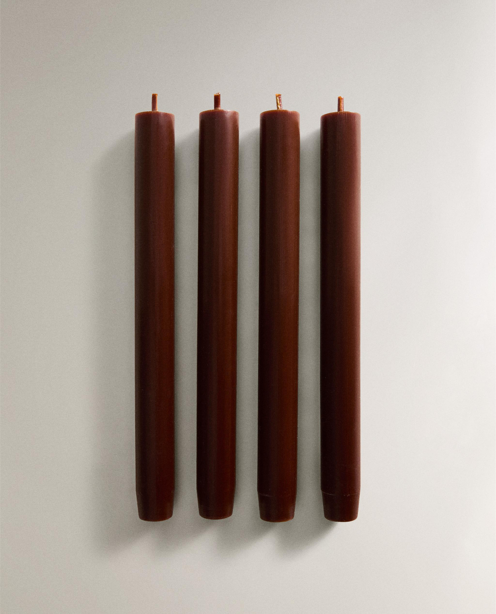 Декоративная свеча Zara Home, 23.5х2.2 см, бумага, 4 шт., 6345/065
