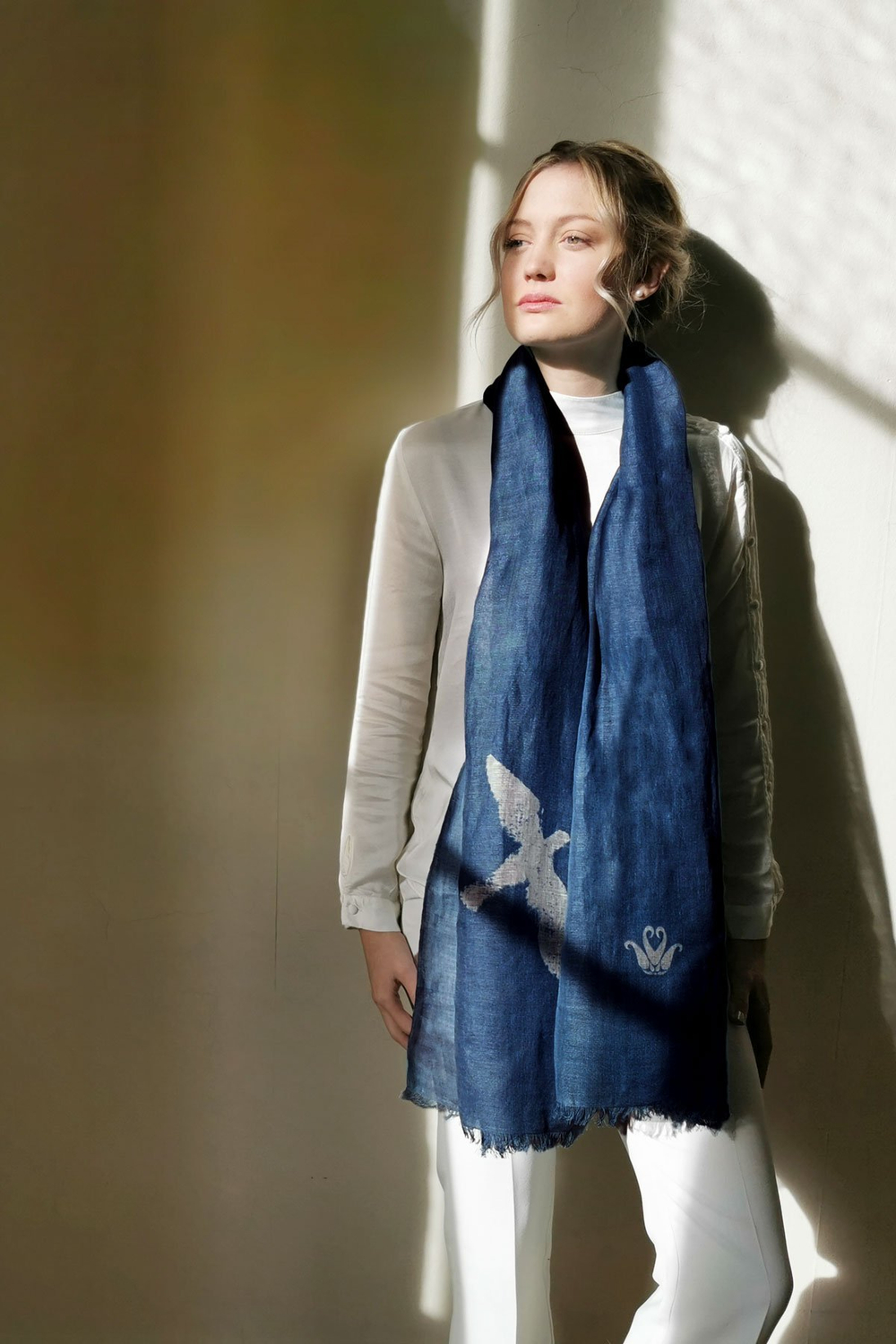 Шаль 70x200 Petrusse Sky Bleu