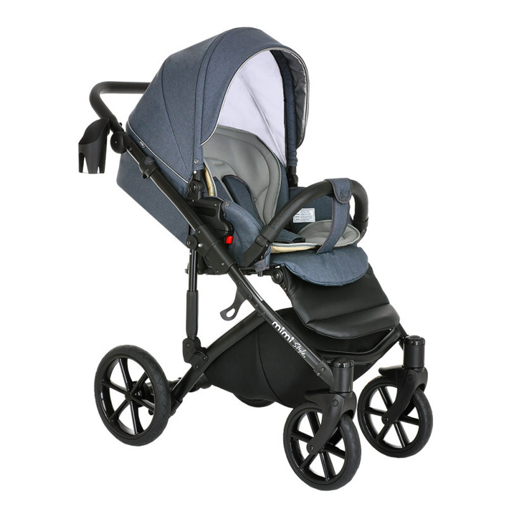 Коляска Tutis Mimi Style 3 в 1 New 2024 №060 Obsidian (Голубой)