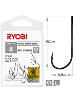 Крючок рыболовный RFH-4570 №14 ( упк по 10шт)