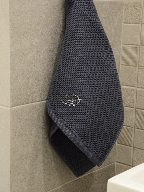 Вафельное полотенце B 70х35 (графитовый)