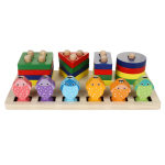 Развивающая игрушка 2 в 1 деревянная (рыбалка + сортер), коробка C-41647