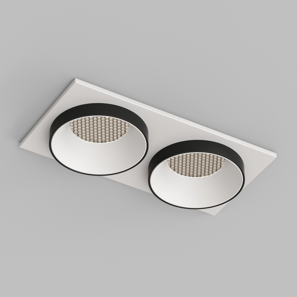 DK2422-BK Встраиваемый светильник, IP 20, 50 Вт, GU10, черный, алюминий