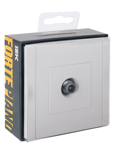 FORTE&PIANO Розетка TV проходная FP229 белый IEK