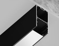 Ambrella Алюминиевый профиль накладной/подвесной "Profile System" 35*67 для светодиодной ленты до 32,8мм Profile System GP3000BK