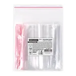 Пакеты ZIP LOCK "зиплок" очень прочные, комплект 100 шт., 100х150 мм, ПВД 80 мкм, BRAUBERG EXTRA, 608176