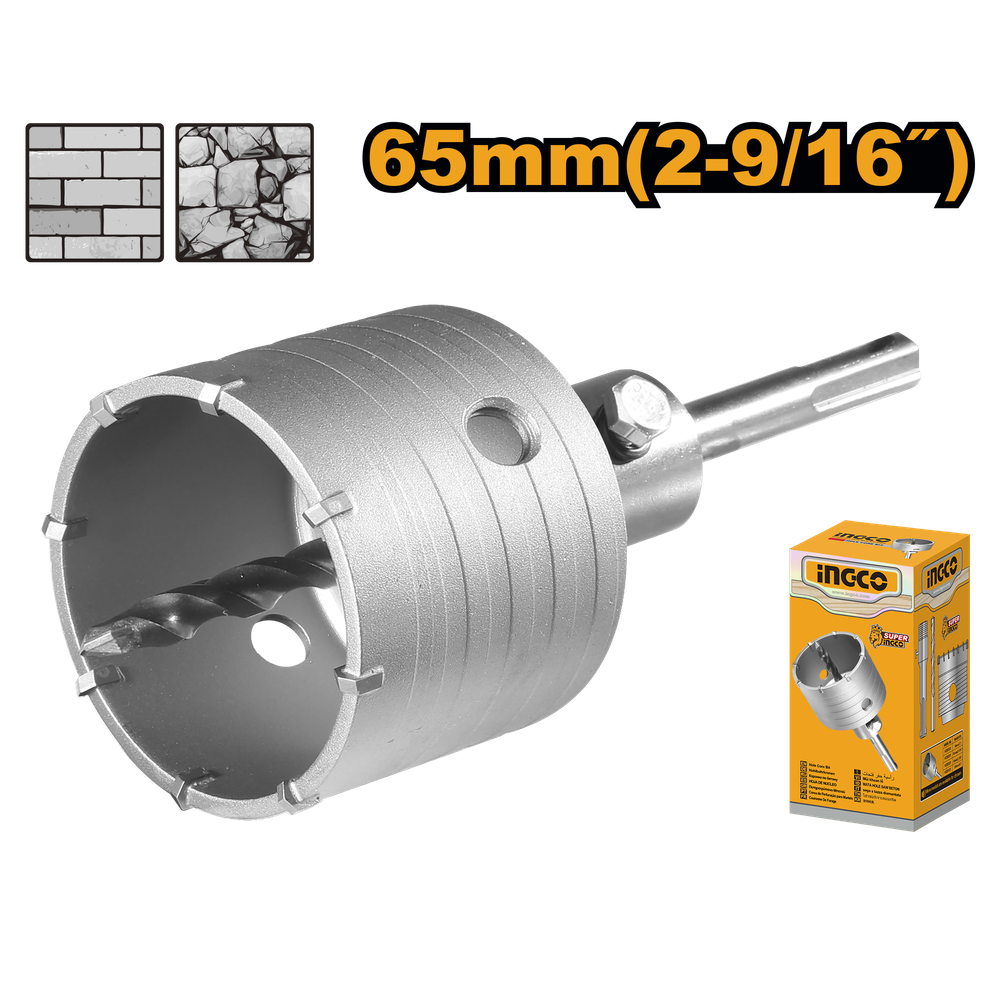 Коронка по бетону SDS-Plus 65 мм INGCO HCB0651