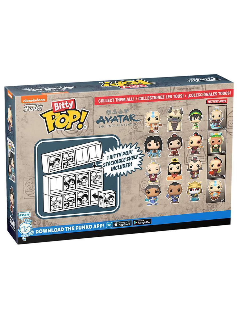 Фигурка Funko Bitty POP! Avatar The Last Airbender Aang+Appa+Toph+Mystery (1 of 4) 4PK 73056